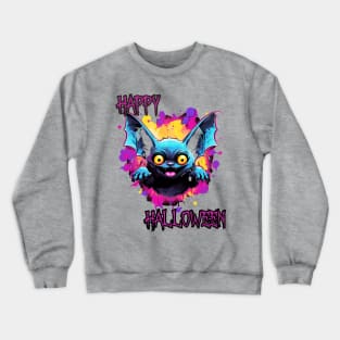 Spooky Bat Happy Halloween Crewneck Sweatshirt